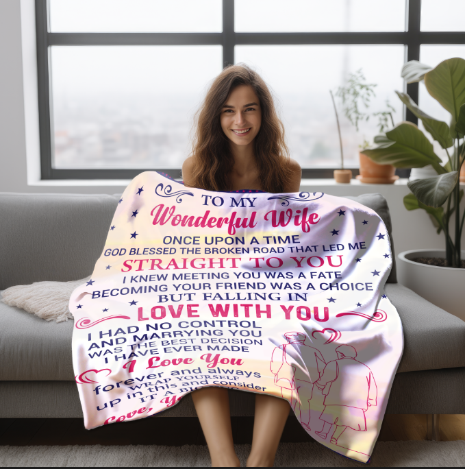 To My Wonderful Wife |  Fleece Blanket