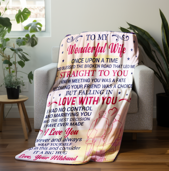 To My Wonderful Wife |  Fleece Blanket